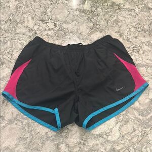 Nike Black Shorts with Pink and Blue Trim